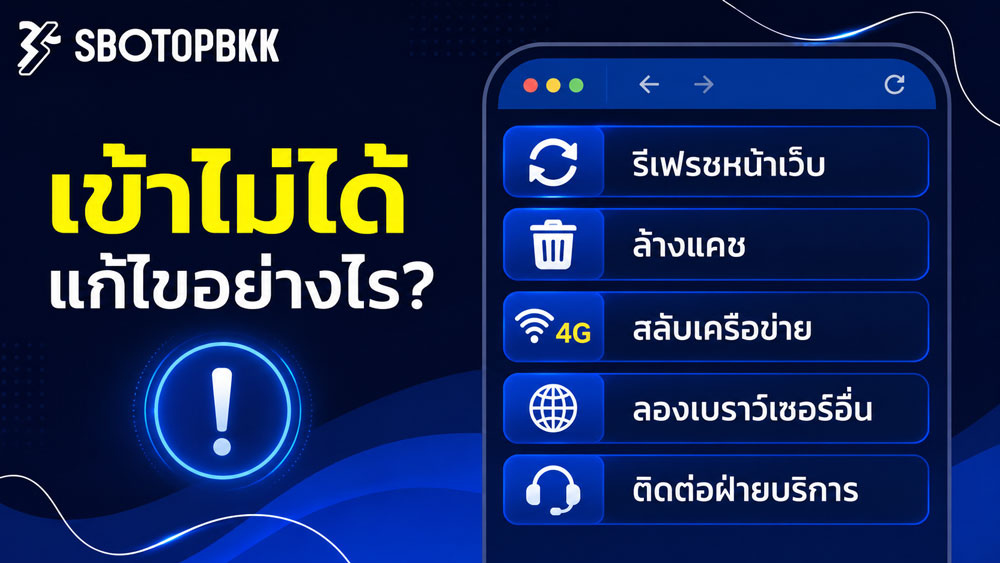 เข้าลิงก์ สโบเบ็ต 1688 ไม่ได้